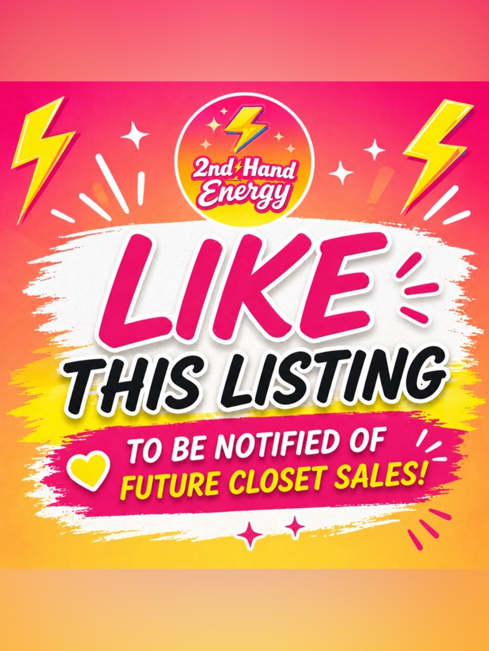 ❤️ LIKE THIS LISTING TO BE NOTIFIED OF FUTURE CLOSET SALES ⚡️